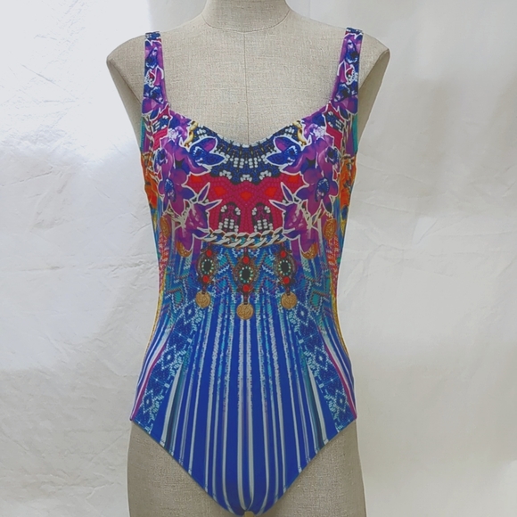 Gottex Sarasana Tank swimsuit with Tummy Control Liner Size 8 - Picture 4 of 15
